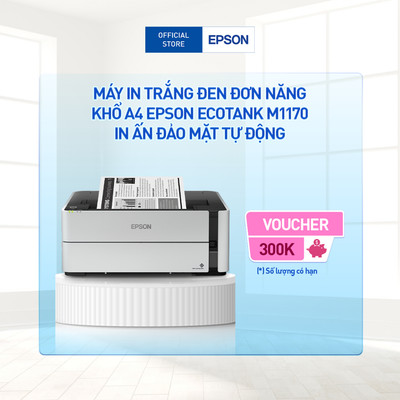 Máy In Phun Đen Trắng Đơn Năng Epson EcoTank M1170