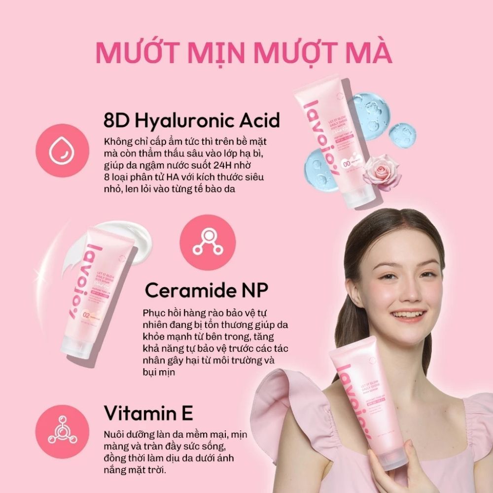 Ảnh 7 của Serum dưỡng thể Lavojoy Let It Glow Daily Shine Body Serum nâng tông, cấp ẩm, dưỡng sáng, 180ml