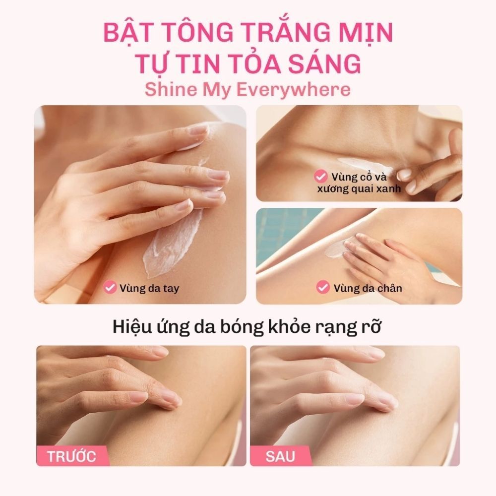 Ảnh 9 của Serum dưỡng thể Lavojoy Let It Glow Daily Shine Body Serum nâng tông, cấp ẩm, dưỡng sáng, 180ml
