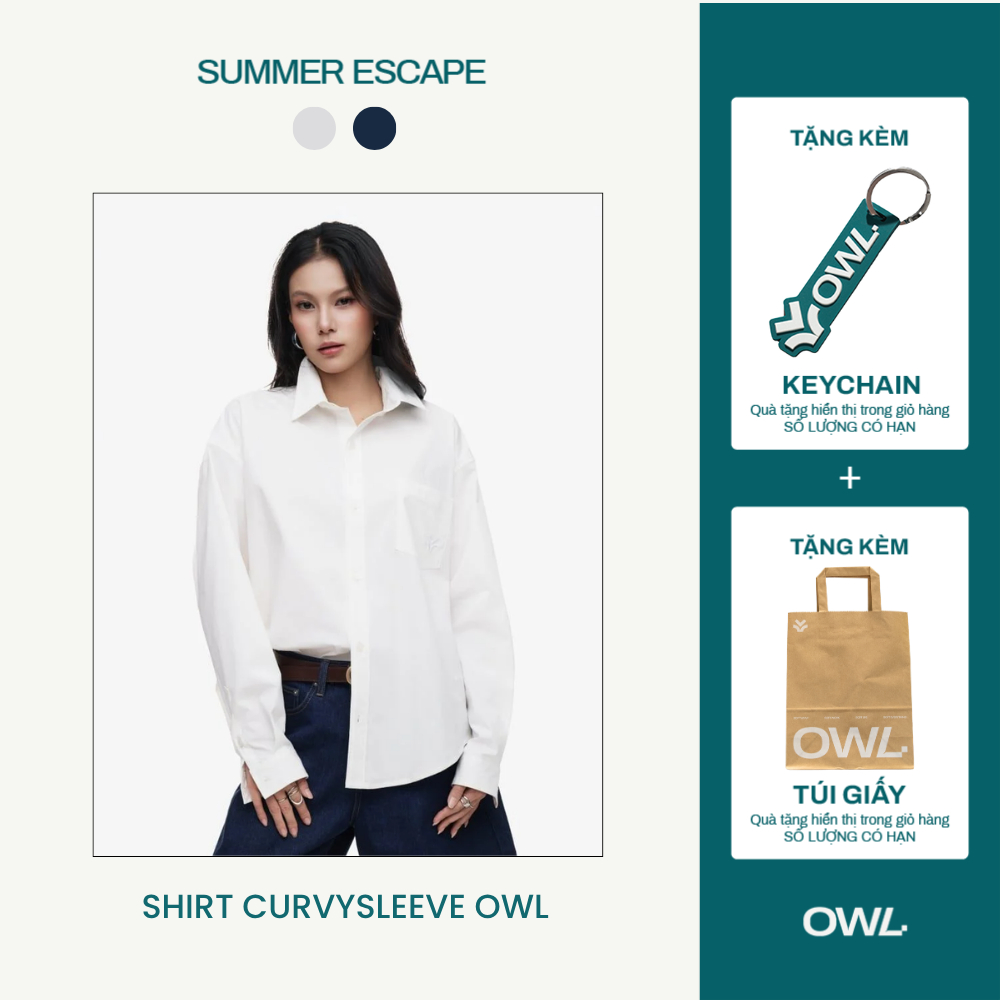 Áo sơ mi Owlbrand Curvysleeve