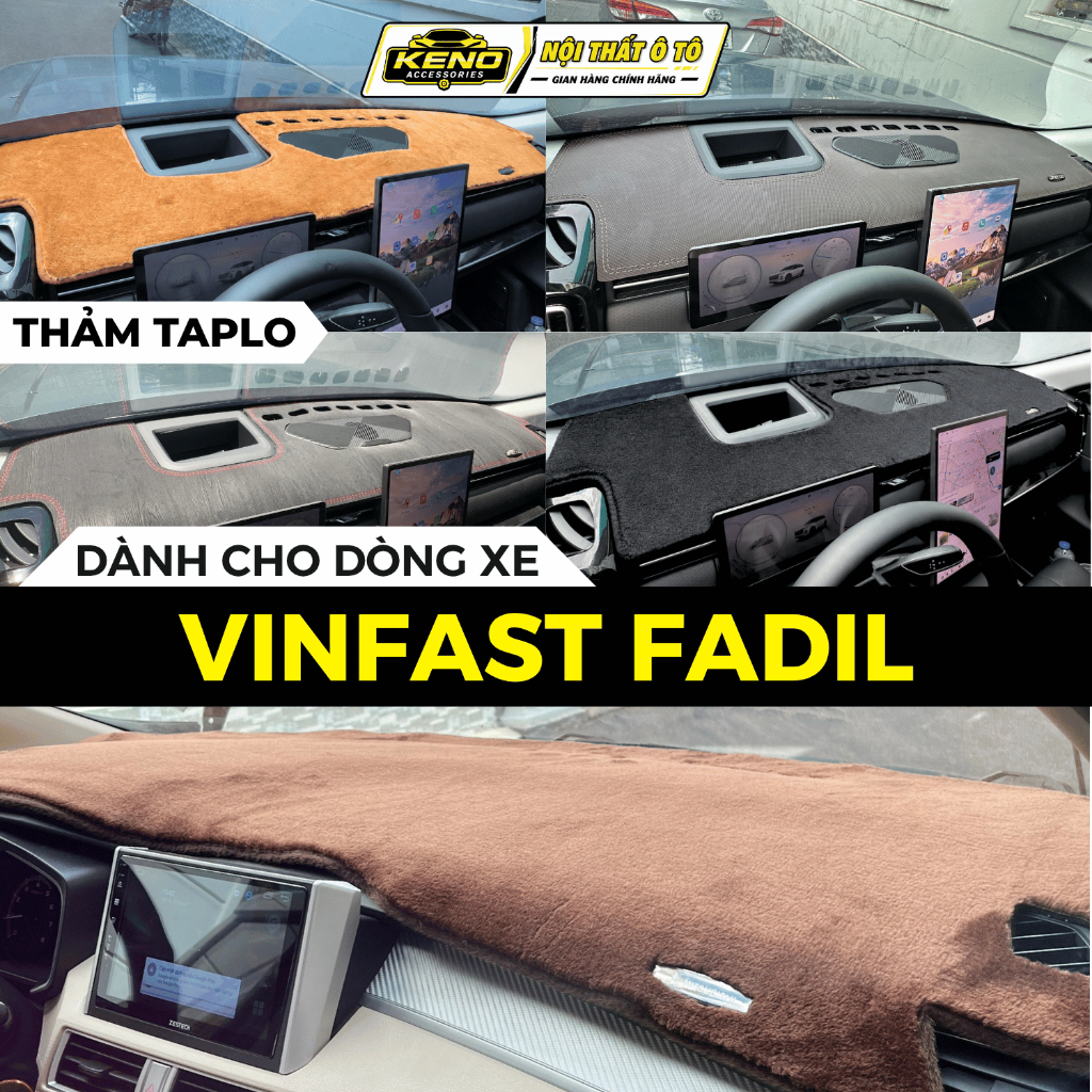 Thảm Taplo Ô Tô Theo Xe VINFAST FADIL, Thảm Taplo Cắt Laser Chuẩn Form, Bảo Vệ Taplo, Chống Nóng, Ch