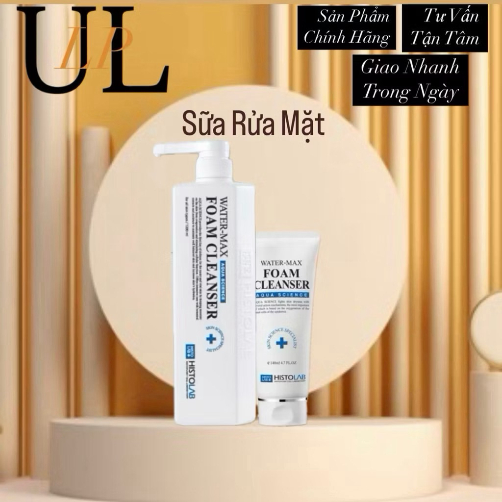 [Hàng CTy-Fullsize Spa] Sữa Rửa Mặt Dưỡng Ẩm HISTOLAB Water-Max Foam Cleanser-Ula Storee