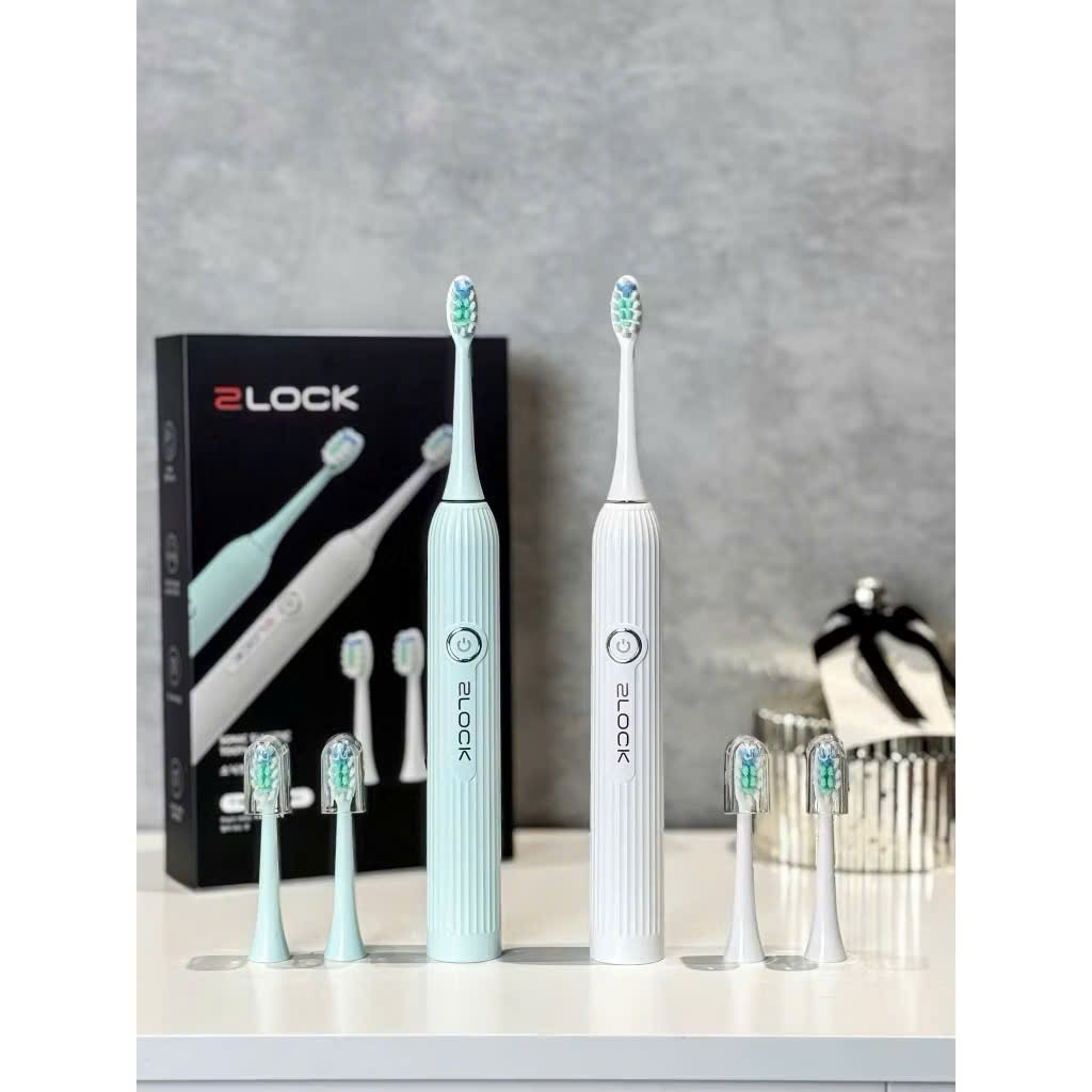 Bàn chải điện 2lock 2lock Sonic Electric Daily Clean-làm sạch sâu và đánh bay mảng bám trên răng miệ