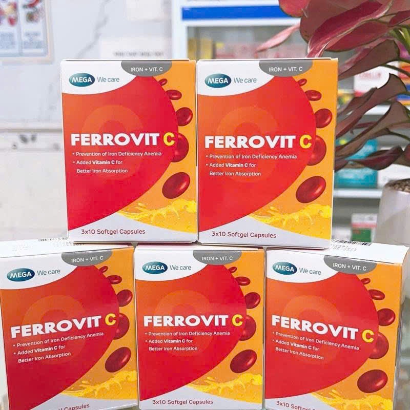 Ferrovit c hổ trợ thiếu máu hộp 30 viên