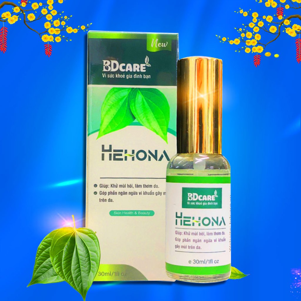 Hehona BDcare Khử Mùi Hôi Nách Hôi Chân Giảm Mồ Hôi Nách Mồ Hôi Chân An Toàn Mẹ Bầu