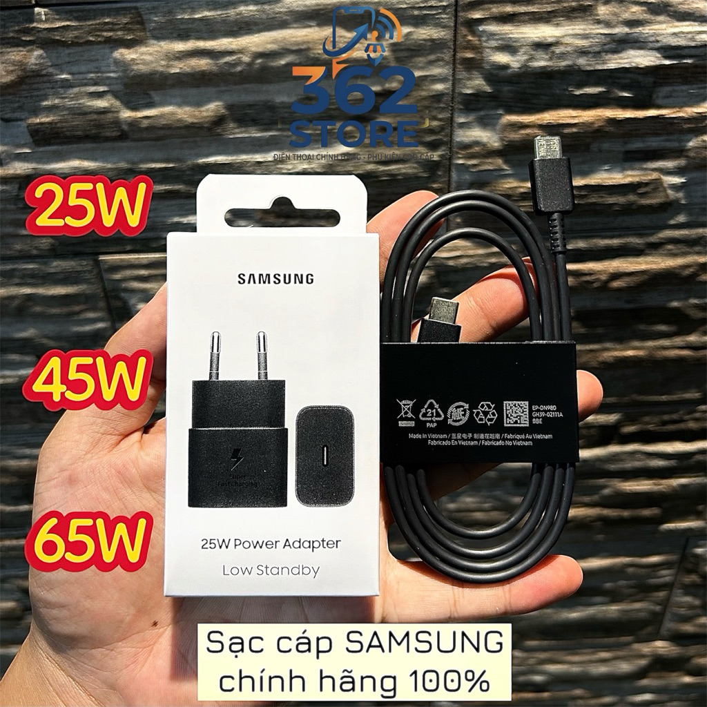 [CHÍNH HÃNG] Sạc nhanh Samsung 25W & 45W, chính hãng Samsung Việt Nam