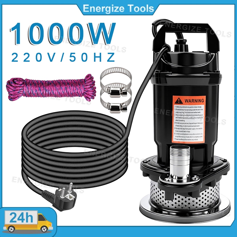 Máy Bơm Nước Máy bơm tõm Bơm chìm 450-1000W Máy Bơm Chìm dây đồng 100% - Bảo hành 1 năm