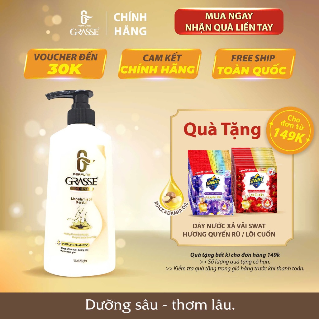 GRASSE - Dầu Gội Nước Hoa 620ml