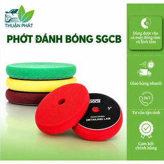Phớt đánh bóng sơn xe ô tô 3 bước 123 loại 5 inch SGCB dán máy đồng tâm, lệch tâm dán máy đánh bóng