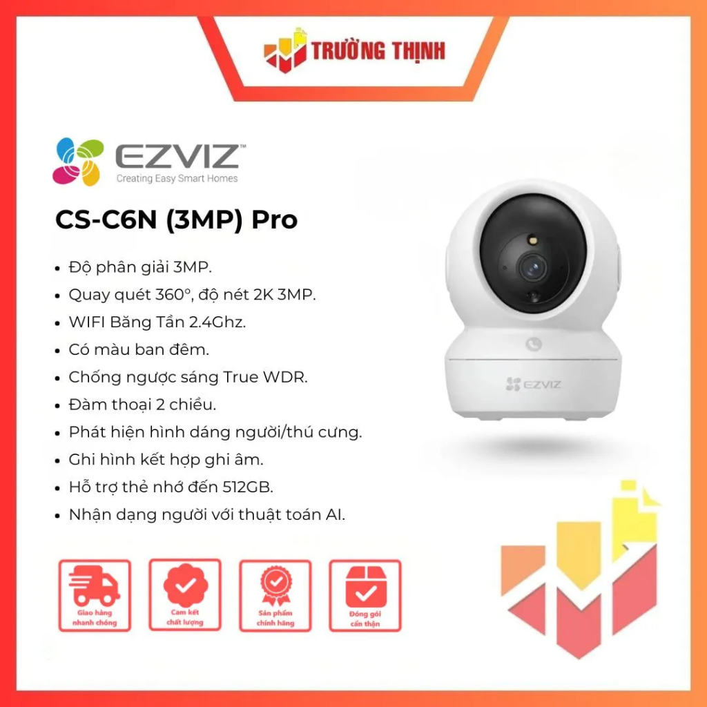 Camera quan sát Ezviz CS-C6N 3MP Pro