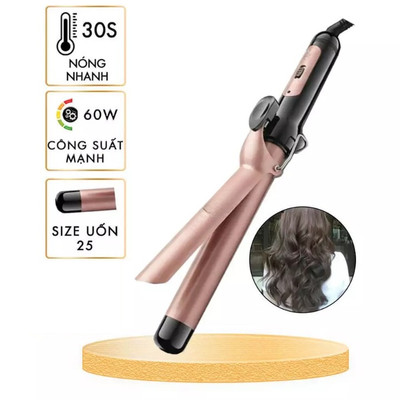 Máy Uốn Tóc Thanh Uốn 25mm, Ceramic Bảo Vệ Tóc Cao Cấp Dễ Sử Dụng  Kemei KM 3145