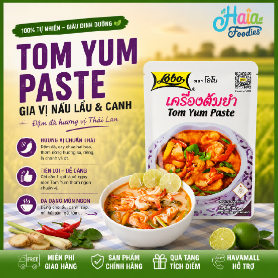 Gia Vị Lẩu Thái LoBo Tom Yum Paste Lobo 30gr