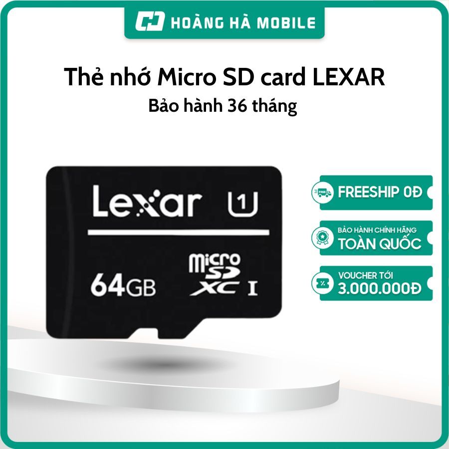 Thẻ nhớ Micro SD card LEXAR 32GB/64GB