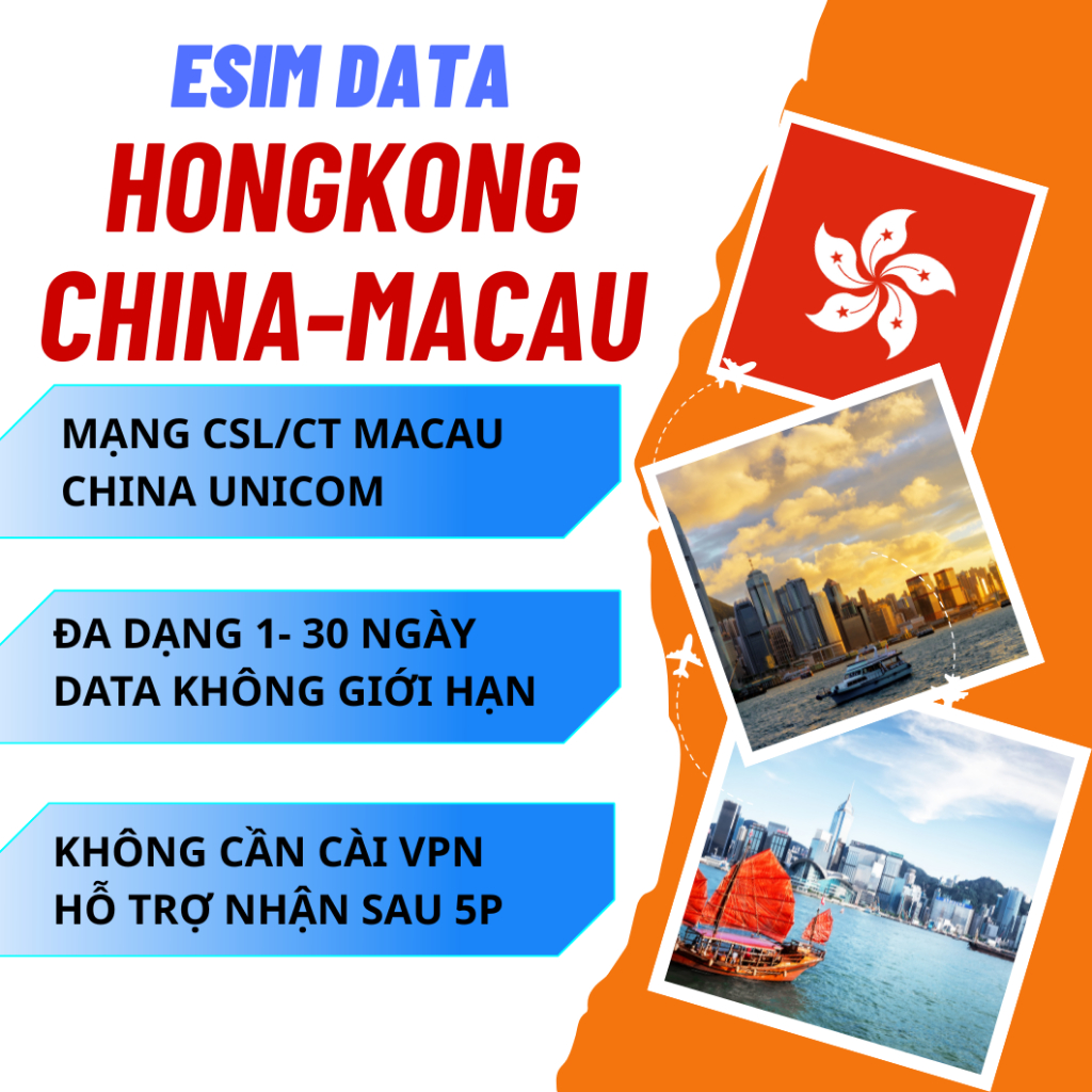 Eim du lịch Trung Quốc China HongKong Macao có TjxT0c cài QR 5 phút, không cần VPN, đến dùng ngay