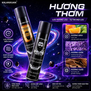 Combo 5 Chai Gôm Xịt Tóc KALANXUAN 420ML – Giữ Nếp Siêu Cứng, Nhanh Khô, Không Bết Tóc, Tạo Kiểu Nam Nữ