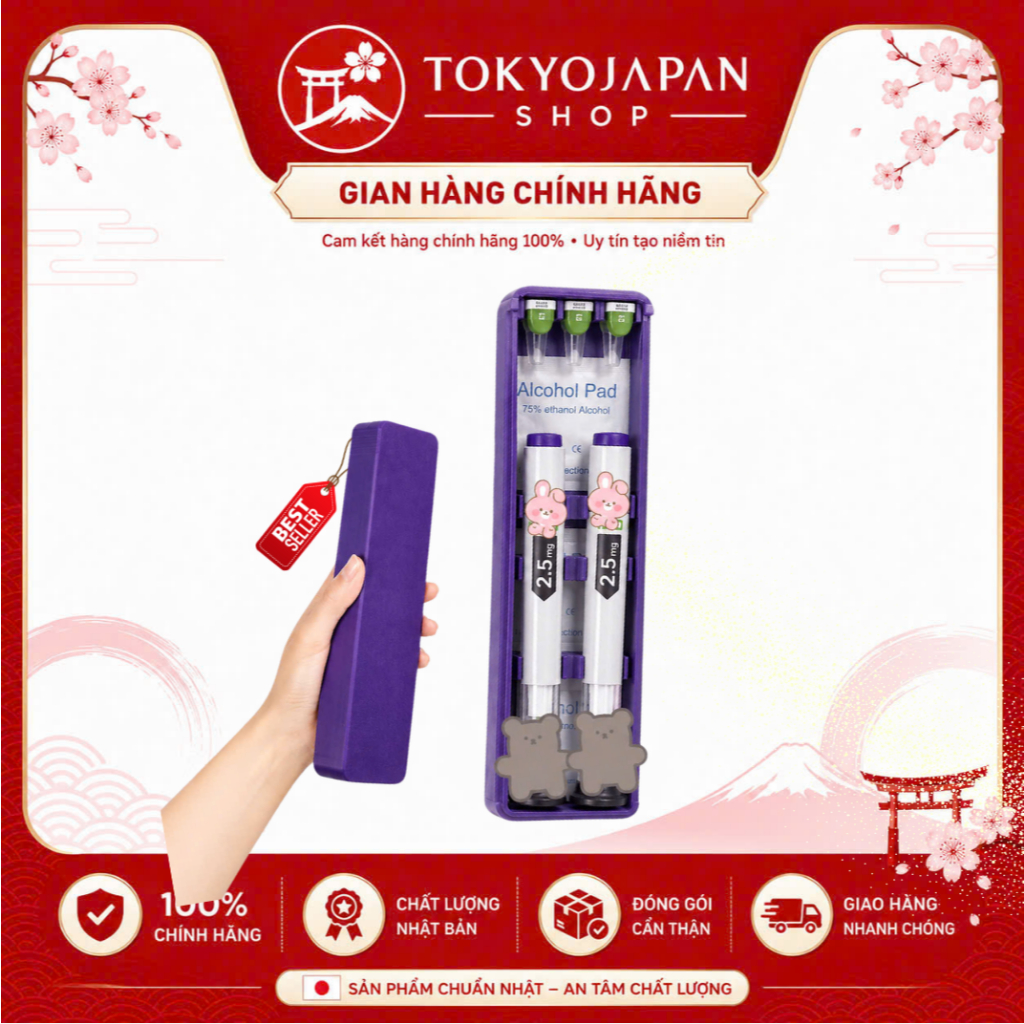 Hộp Đựng 2 Bút Nội Địa Nhật | Cam Kết Chính Hãng - Check Bill - Check mã vạch
