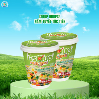 [Combo 2]Súp Nấm Tuyết Tóc Tiên Ăn Liền ISOUP HUUPS! Hũ 10G