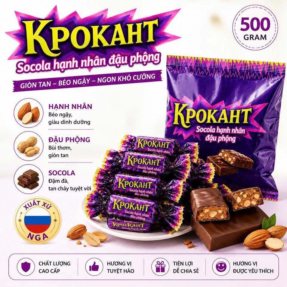 Socola Hạnh Nhân Kpokaht Nga