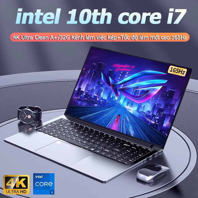 Mới 15.6 Ultra Thin Laptop Intel Core i7 10510U HD Processor 1920 * 1080 IPS 16GB Màn hình 1TB SSD R