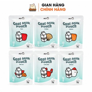 Pate NEKKO/ PetQ sữa dê cho mèo gói 70gr