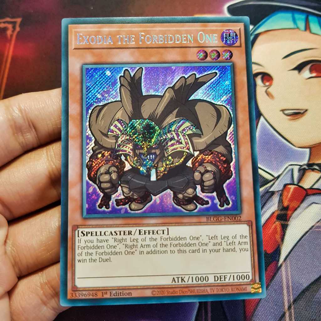 Thẻ bài Yugioh chính hãng | Exodia the Forbidden One | BLGG Secret Rare.