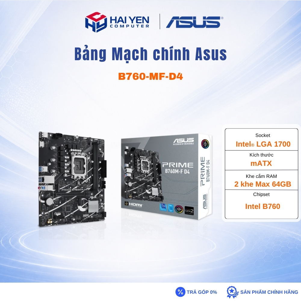 Bảng mạch chính Asus Prime B760M-F D4