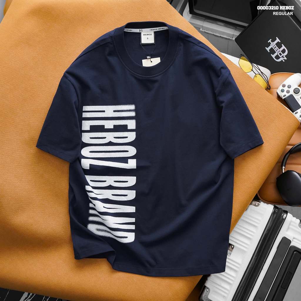[HẾN STORE MENSWEAR] Áo thun HEBOZ print brand regular - 00003210
