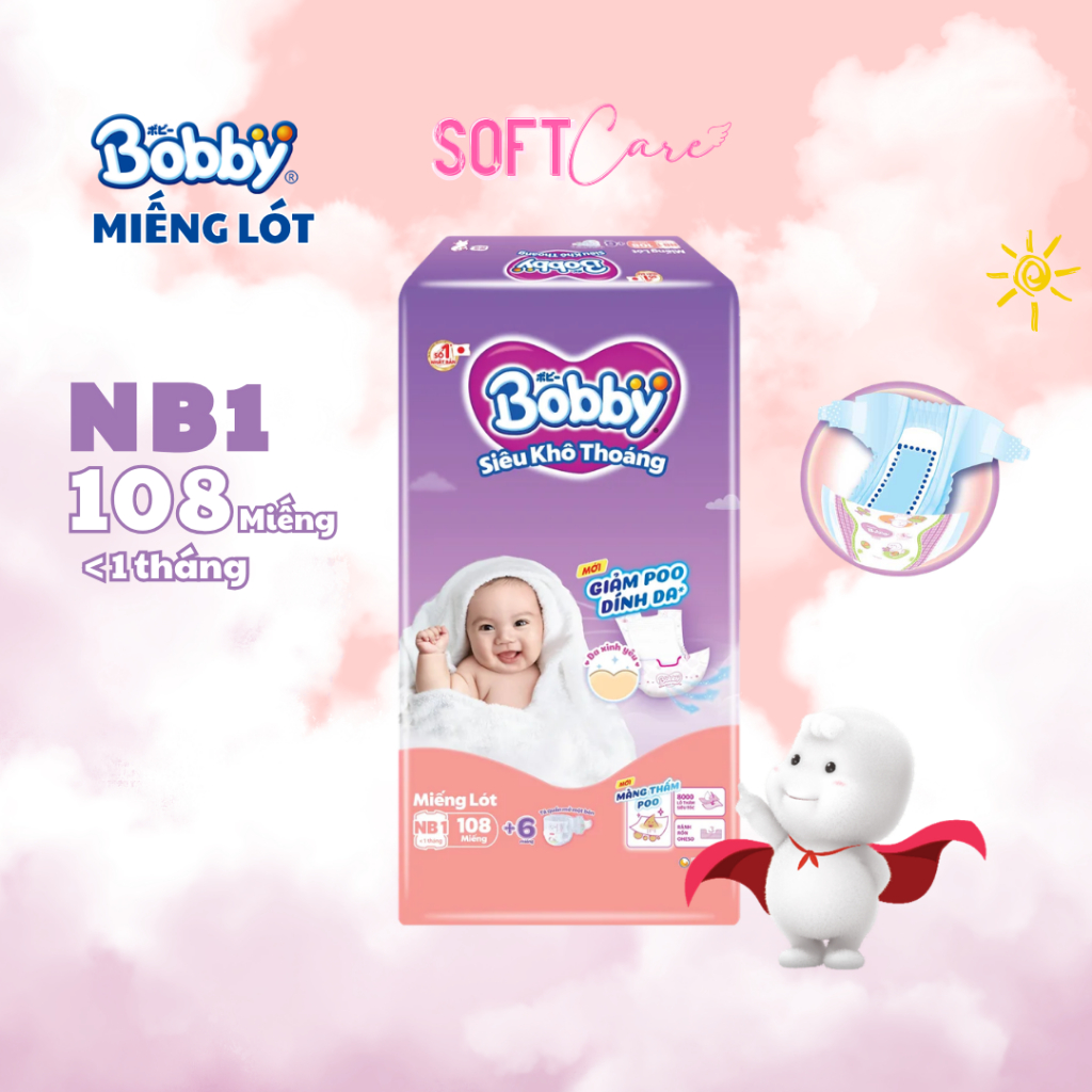 Miếng Lót Bobby Size Newborn 1 108 Miếng