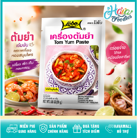 Gia Vị Lẩu Thái LoBo Tom Yum Paste Lobo 30gr