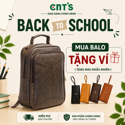 CNT XẢ KHO BACK TO SCHOOL | Balo Chính Hãng - Mua Tặng Ví