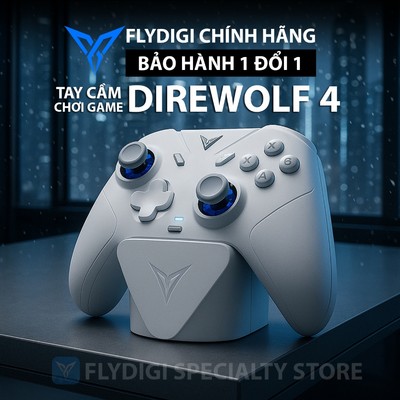 [Chính Hãng] [BH12T] Flydigi Direwolf 4 | Tay Cầm Chơi Game Wireless | Joystick Chỉnh Lực+Trigger Lock+2 Macro+Dock sạc