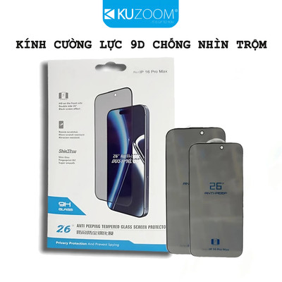Kính Cường Lực Chống Nhìn Trộm Chính Hãng KUZOOM Chống Bám Bụi Màng Loa Cho X-16-PLUS-PRO-PROMAX