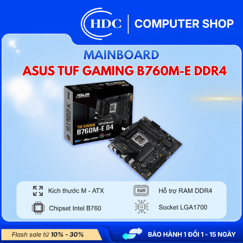MAINBOARD ASUS TUF GAMING B760M-E DDR4