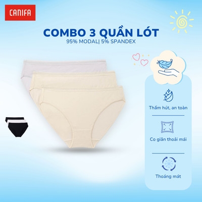 Combo 3 quần lót nữ CANIFA 6US25A004