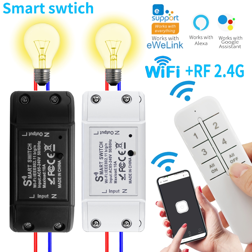Ewelink WiFi Công tắc thông minh hỗ trợ công tắc không dây eWeLink APP hỗ trợ Alexa Google Home điều