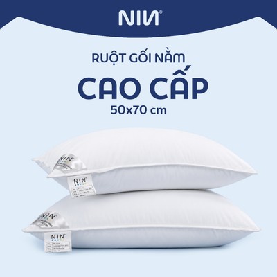 Ruột Gối Nằm Cao Cấp NIN House Cho Người Nằm Cao, Nằm Thấp | 40x60cm, 50x70cm | Sợi Polyester