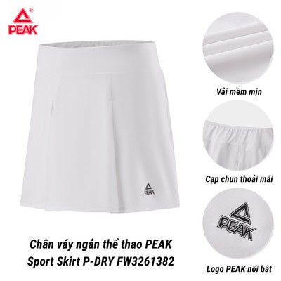 Váy Thể Thao Nữ PEAK - Co Giãn, Thoáng Mát, Khô Nhanh, Phù Hợp Tập Luyện Thể Thao FW3261382
