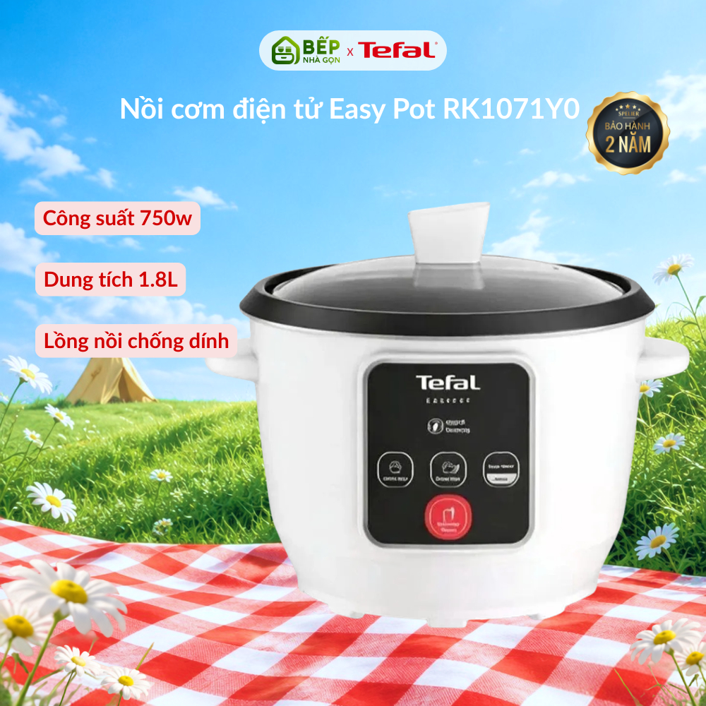 Nồi cơm điện tử Tefal Easy Pot RK1071Y0 - 1.8L - Bảo hành chính hãng 24 tháng trên toàn quốc