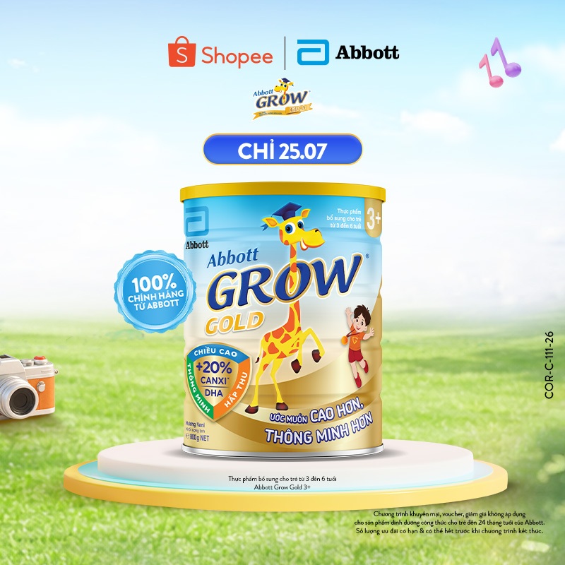 Sữa bột Abbott Grow Gold 3+ loại 800g