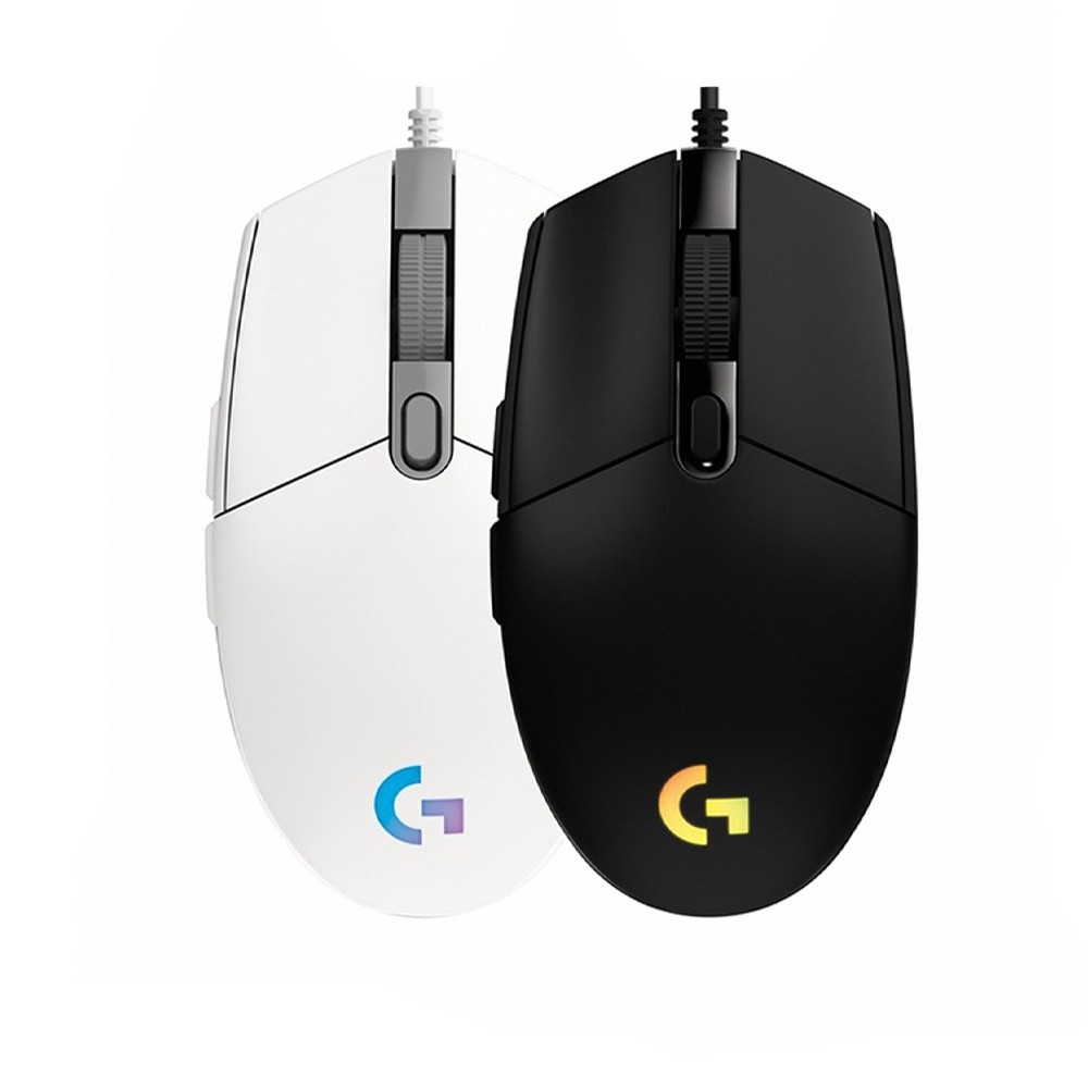 Chuột gaming Logitech G102 Gen II Lightsync | Có dây, 8000 DPI, 85g, RGB, Đen/ Trắng