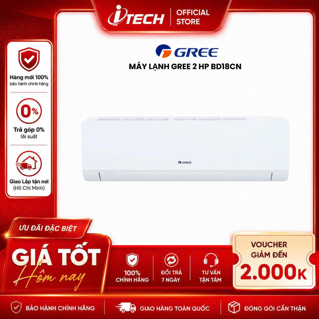 Máy lạnh Gree 2 HP BD18CN - Hàng chính hãng