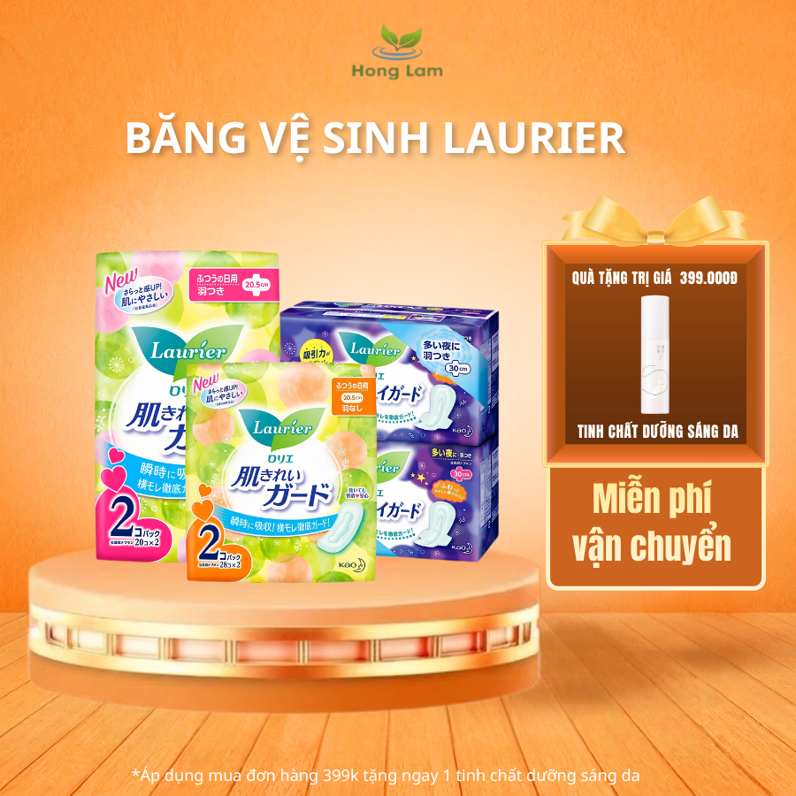 Băng Vệ Sinh Laurier Nhật Bản Ban Ngày/ Ban Đêm