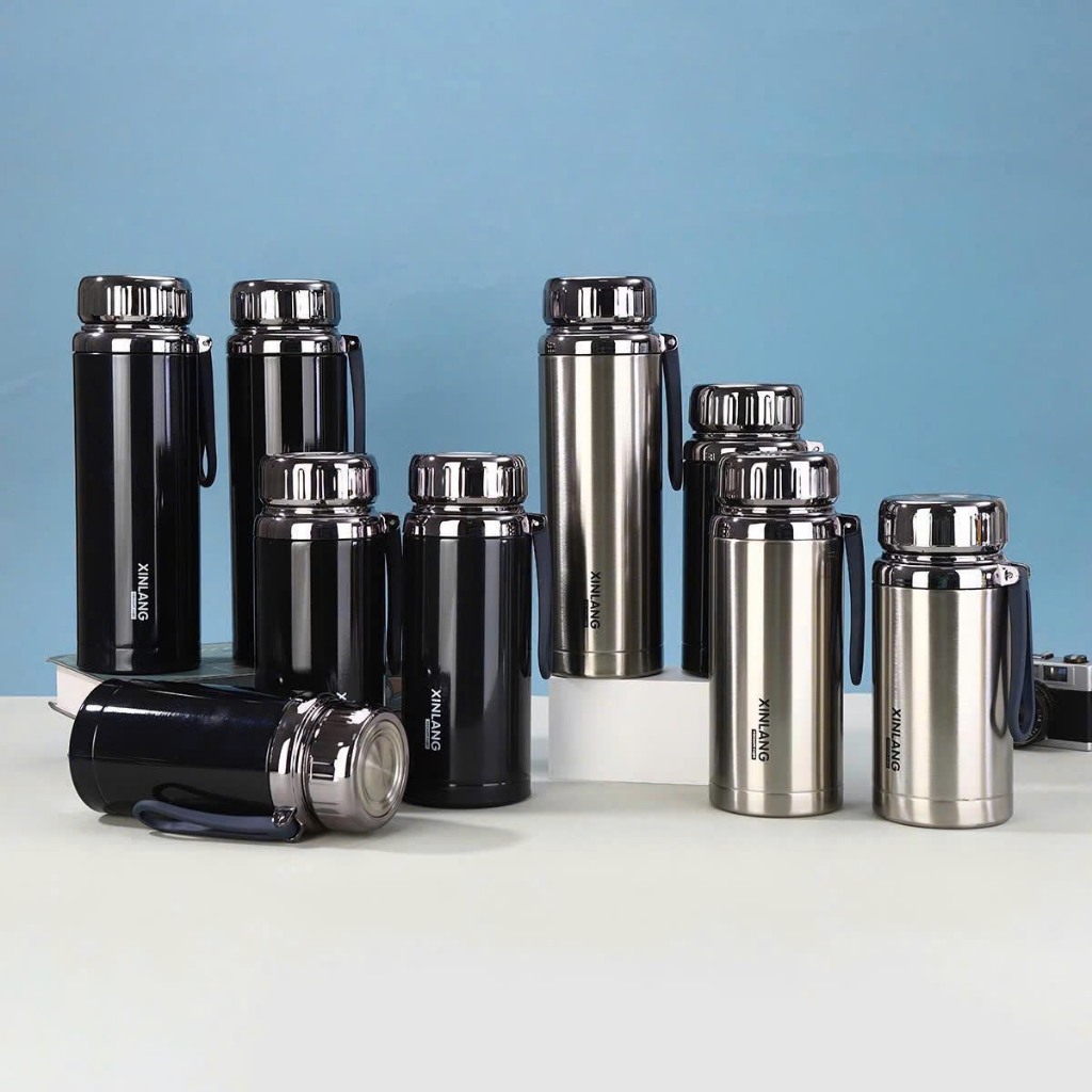 Bình giữ nhiệt kim cương  inox 304 nóng lạnh, ly giữ nhiệt 6-12h dung tích 1000ml,  1500ml