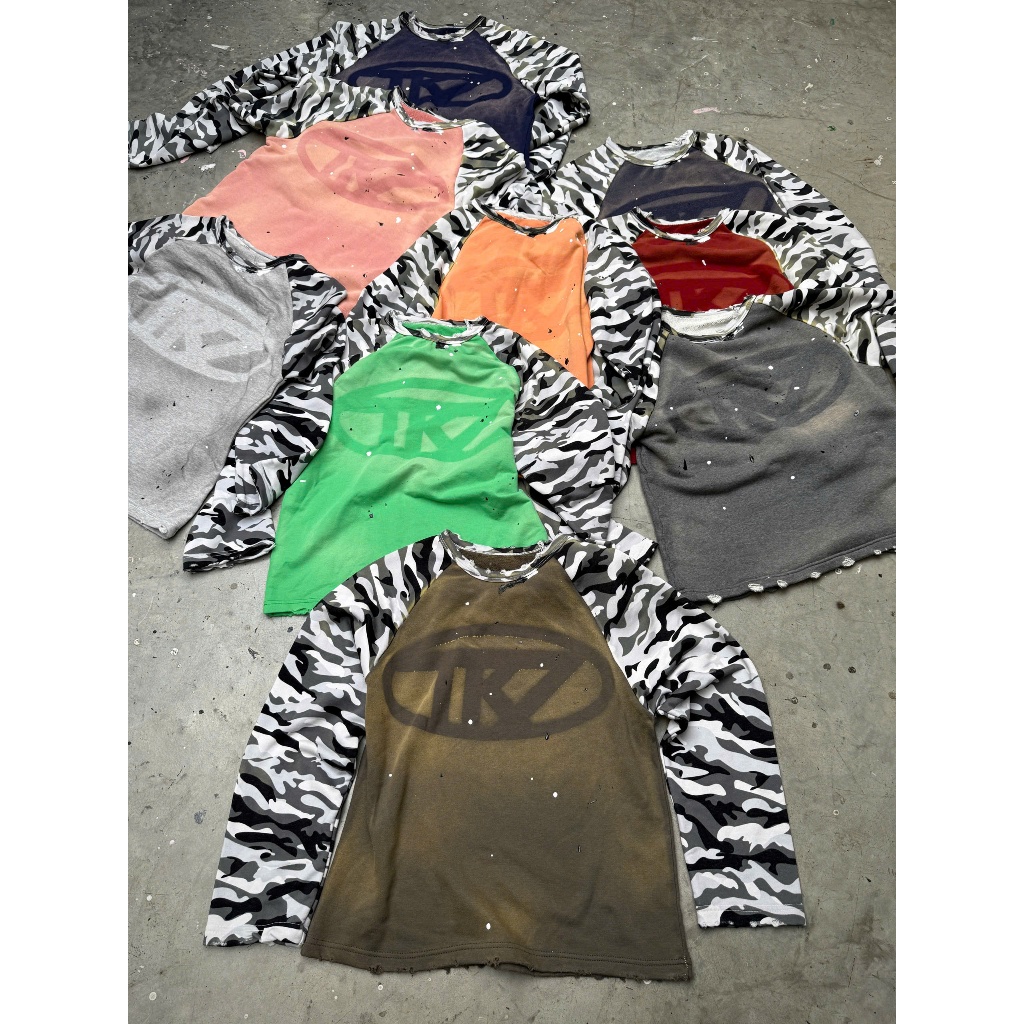 Áo tay dài / Long Sleeve phối Camo TR7