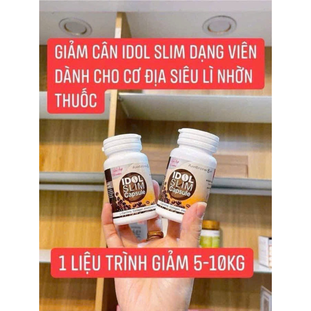 Cafe Viên Idol  Coffee Hộp 15 Viên idol slim capsule Coffee thái lan chính hãng