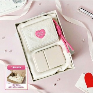 Set ví và gương kèm hộp làm quà tặng 14/2 8/3 20/10 20/11 sinh nhật BAG U S.GUONGVI