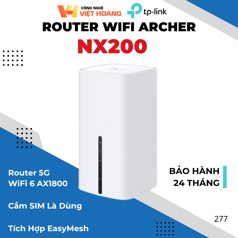 [NX200]TP-Link Archer NX200 Router 5G AX1800 Wi-Fi Băng Tần Kép