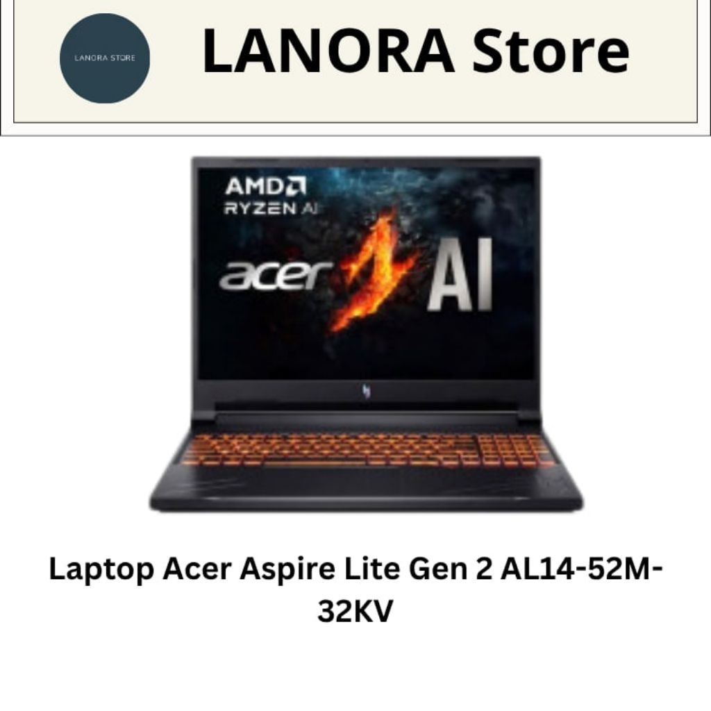 [Đã qua sử dụng ]Laptop Acer Aspire Lite Gen 2 AL14-52M-32KV"