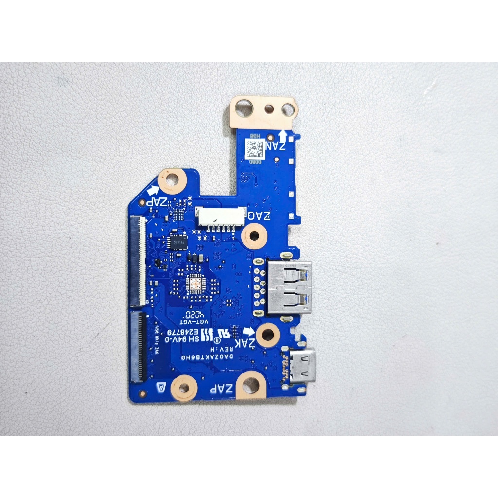 Board Cổng USB Laptop Acer Chromebook Spin R851TN và R852TN R752T DA0ZAKTB6H0 Bóc Máy