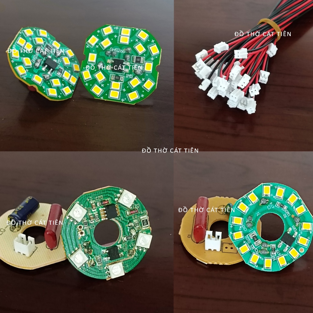 Mạch LED Thay Thế Cho Đèn Thờ Pha Lê, Đèn Thờ Các Loại -  Điện 220v Đường Kính 3.5cm